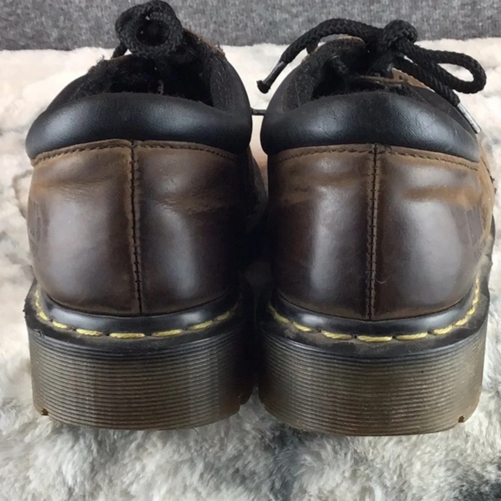 Dr. Martens Industrial Brown‎ Steel Toe Oxfords Unisex Women’s 9|Men’s 8